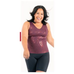 Ruby Ribbon Gilded Tiger V Neck Tank Style 2025 Cherry Lacquer Sz 32